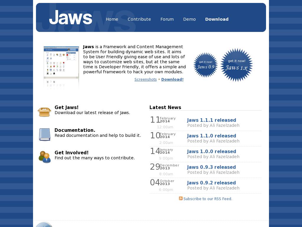 Система управления сайтом Jaws